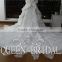 Real Works China Custom Made Dubai Muslim Wedding Dress with Cathedral Train