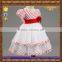 new style mesh dot flower cute party dress for baby girl