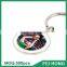 China Supplier blank t shirt basketball advertising printed metal key holder