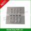 17 keys Vandalproof customized metal keypad with electronic controller