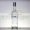 750ml clear glass vodka bottle