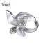wholesale jewelry fashion diamond 925 silver ring Latest design Gemstone jewelry