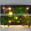 Brand-new design artificial succulent photo frame with led lights for sale