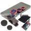 SZYZTEK Wholesale 3 in1 Universal Clip phone kit Fisheye wide angle macro camera lens