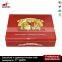 red high glossy lamination custom cigar wooden box for display humidor cabinet