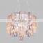 Modern Cheap Rectangle Crystal Beige Chandelier for High Ceiling