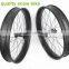 2016 snow bike wheels 90mm wide 25mm deep clincher rims hookless, 26er carbon clincher wheels for fatbike 32H/32H thru axle