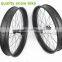 Farsports carbon bicycle wheels 100mm wide 25mm deep for snow bike 32H/32H UD matte clincher bicycle wheels with 15*135/12*170mm