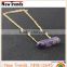 Fashion purple crystal necklace jewlery for women wholesale