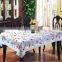flower printed non-slip EVA table cloth with lace for home using