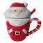 Christmas Ceramic Mug With Special Design and Spoon