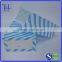 Factory supply square bottom blue printing paper gift bag, blue and white stripes paper bag