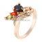 Chic Fashion Jewelry Women Multicolor Teardrop Shaped Rhinestone Party Ring