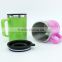 Light colors double wall stainless steel car mug
