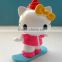 OEM make Hi-Q plastic pvc (vinyl) anime lovely and cute cat figure dolls / cat anime figure dolls for baby/ cartoon cat dolls