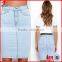 2016 Women Pencil Skirt Wash Denim Pencil Skirt Customized Clothing In China                        
                                                Quality Choice
