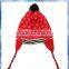 girls spotty free knit pattern for hat earflaps