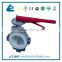Wafer butterfly valve with fluorine lining