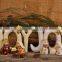 Nativity set religious art word "JOY"