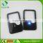 Plastic reading credit card size magnifier with light