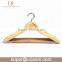 HRW-3011N B Grade natural color mix shirt cheap wooden hanger