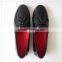 Woven Leather Men Shoes Men Slip On Leather Shoes