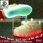 gift GIRL pvc upper material and rubber insole material led usb charge shoes