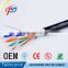 Outdoor waterproof UTP /FTP/SFTP Cat5e 24awg solid copper armoured cable