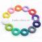 Top Sale Nice Quality Colorful Silicone Donut Baby Teether Silicone Teether Toy