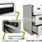 High gloss durable vertical KD cabinet steel 3 drawer cabinet for office