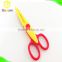 plastic handle children art craft decorative scissor