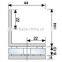 GB-03E L shape bathroom glass clamp Satin/Polish finishing Sus201/304/316 shower glass door clips 6-12mm glass connector