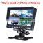 Car Rear view systems 7" digital quad bus monitor with 4 pin aviation connector