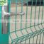 Welded fence for warehouse with double swing gate