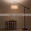 2017 hotel decorative flexible arm floor lamp with brown linen shade good for inn decor high end