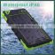 2015 Hot Selling Solar Power Bank 8000mAh for ourdoor use