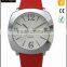 LOGO custom fashin leather watch stainless steel back women