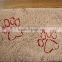 bear foot pattern polyester microfiber chenille carpet for dog