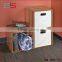 Hot online store folding fabric closet storage cube with metallic handle