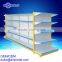 Supermarket gondola shelf with capacity 100 kgs made of cold rolled steel