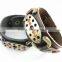 BOSHIHO gold leather bracelets /wide leather cuff bracelets/leather bracelets for boy