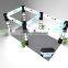 Modern design 3x6 exhibition booth with OEM design