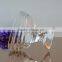 Transparent 100mm high glass ice cream cup