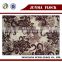 Flower Pattern Flocking Print Materials African Velvet Lace Fabric