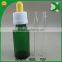 trade assurance green 30ml round glass dropper bottles with white cap