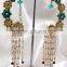 Long Kundan Tassel Earrings