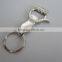 hot selling hand shape keychain key chain with bottle opener