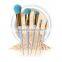 Unique handle for beauty makeup 5/10pcs spiral makeup brushes set
