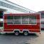 China mobile food cart trailer hot dog food cart manufacturer