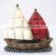 Factory Custom made best home decoration gift polyresin resin boat figurines